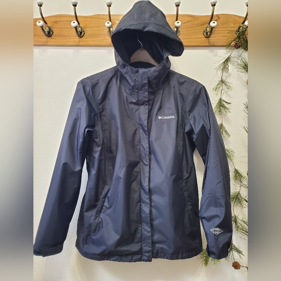 Columbia Jackets & Blazers - Columbia Arcadia II Omni-Tech Waterproof Rain Jacket Navy Blue XL